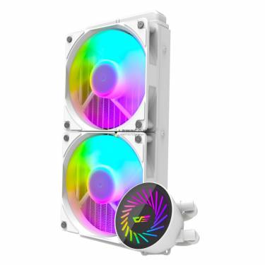 darkFlash Radiant DCS 240 ARGB Liquid CPU Cooler White