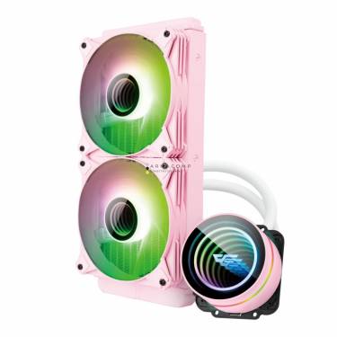 darkFlash Twister DXV2.6 240 Liquid CPU Cooler Pink