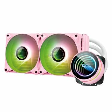 darkFlash Twister DXV2.6 240 Liquid CPU Cooler Pink