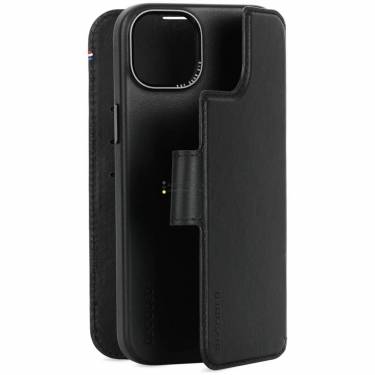 Decoded iPhone 15 Plus Case Leather Detachable Wallet Black