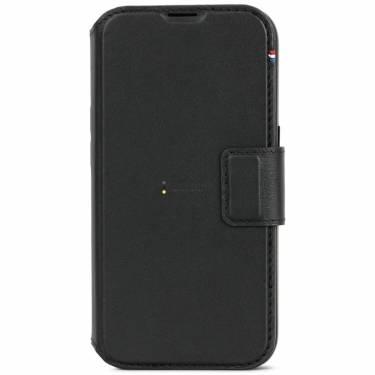 Decoded iPhone 15 Pro Case Leather Detachable Wallet Black