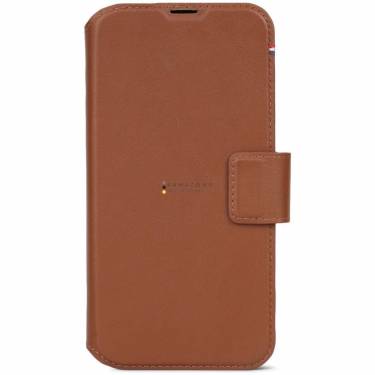 Decoded iPhone 15 Pro Case Leather Detachable Wallet Tan