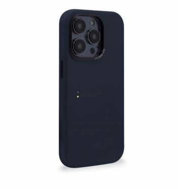 Decoded Leather BackCover, navy - iPhone 14 Pro Max