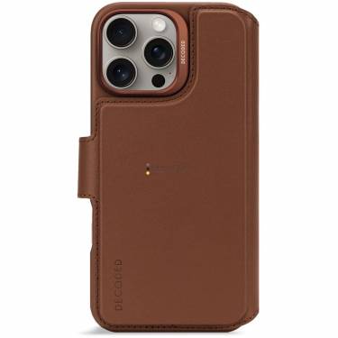 Decoded Leather Detachable Wallet iPhone 16 Pro Max Tan