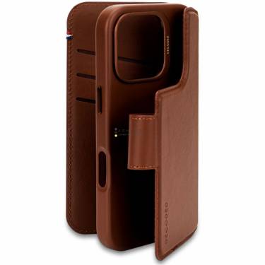 Decoded Leather Detachable Wallet iPhone 16 Pro Tan