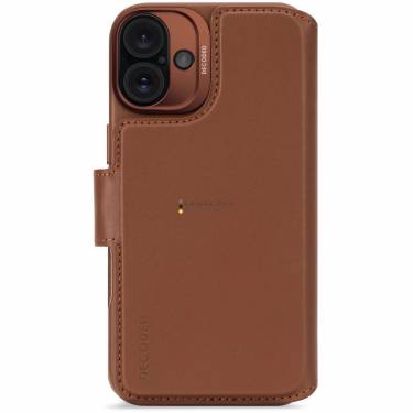 Decoded Leather Detachable Wallet iPhone 16 Tan