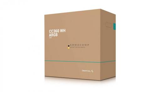 DeepCool CC360 WH ARGB Tempered Glass White