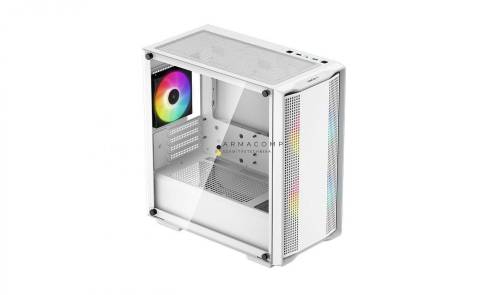 DeepCool CC360 WH ARGB Tempered Glass White