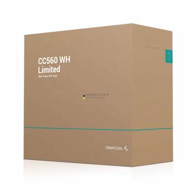 DeepCool CC560 WH Tempered Glass White