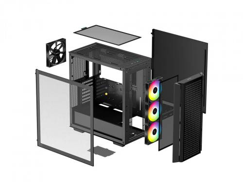 DeepCool CG540 Tempered Glass Black