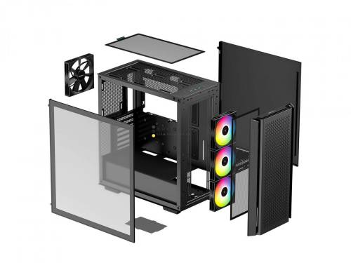 DeepCool CG560 Tempered Glass Black