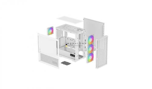 DeepCool CH560 DIGITAL WH Tempered Glass White