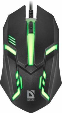 Defender MB-560L Cyber RGB Gaming Mouse Black