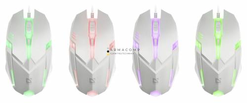 Defender MB-560L Cyber RGB Gaming Mouse White