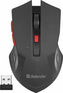 Defender MM-275 RF Accura Wireless Mouse Black/Red