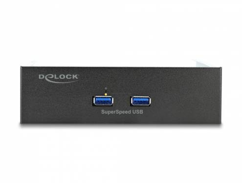 DeLock 5.25″ Front Panel with 2 x USB 5 Gbps Type-A ports