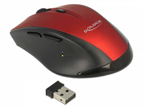 DeLock Ergonomic optical 5-button mouse 2.4 GHz wireless