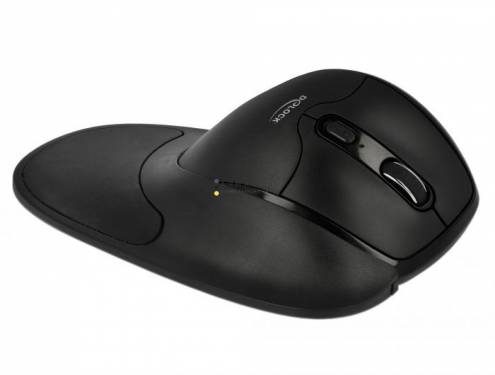 DeLock Ergonomic Wireless Mouse with Wrist Rest Right handers Black