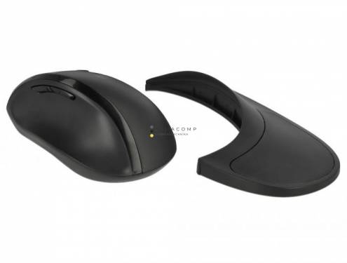 DeLock Ergonomic Wireless Mouse with Wrist Rest Right handers Black