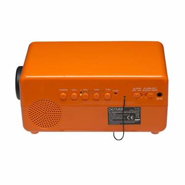 Denver CR-425 Retro Clock Radio Black/Orange