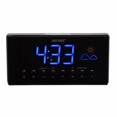 Denver CR-718 Clock Radio Black