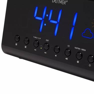 Denver CR-718 Clock Radio Black