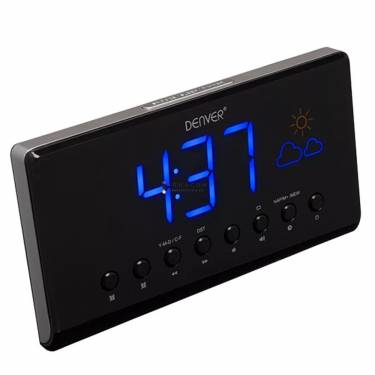 Denver CR-718 Clock Radio Black