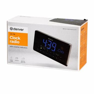 Denver CR-718 Clock Radio Black