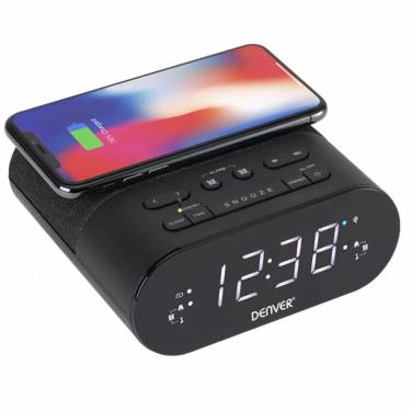 Denver CRQ-107 Clock Radio Black