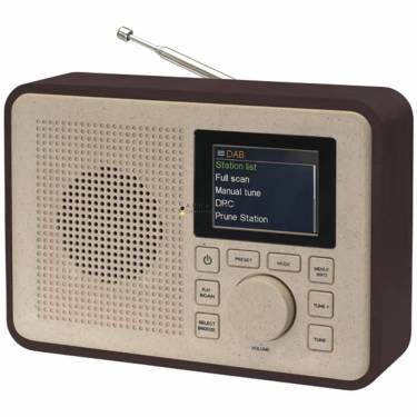 Denver DAB-60DW DAB+ & FM Radio Greenline Darkwood