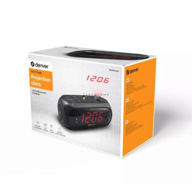 Denver ECP-715NR Alarm Clock Black