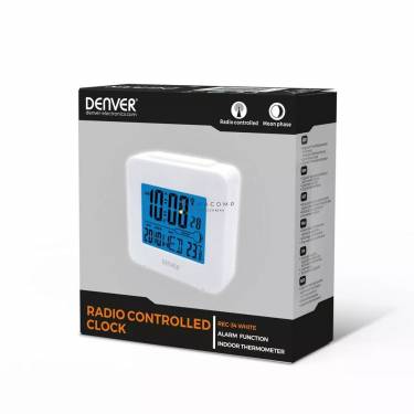 Denver REC-34 Digital radiocontrolled alarm clock White