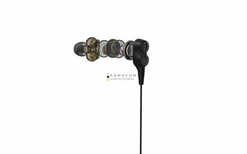 Devia Smart Series Dual Speakers Wired Earphone Black