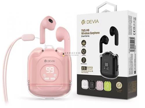 Devia ST399305 TWS-M6 Bluetooth Headset Pink