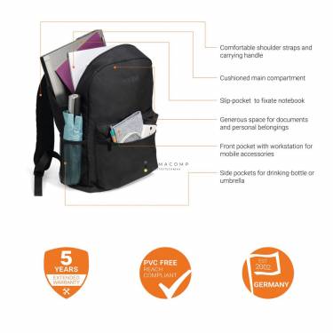 Dicota Base XX Laptop Backpack 14,1" Black