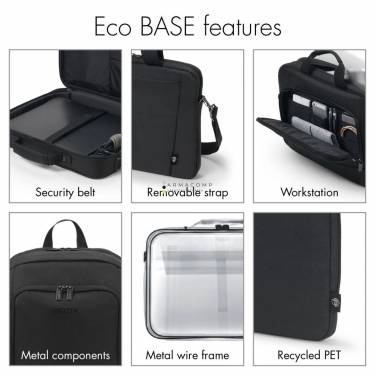 Dicota Laptop Bag Eco Multi BASE 17,3" Grey