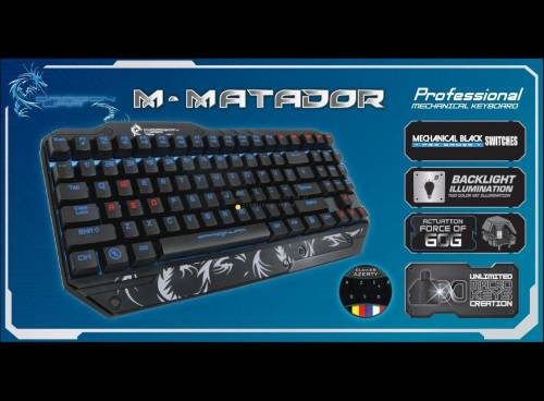 Dragon War M-Matador Mechanical Gamer billentyűzet Black US