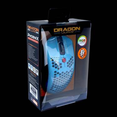 Dragon War Phoenix Honeycomb Gamer mouse Blue