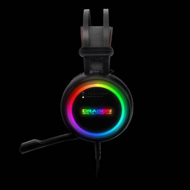 Dragon War Survey RGB Lighting Gaming Headset Black