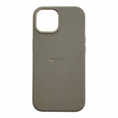 Dviced Leather case with magsafe for iPhone 15 Grey