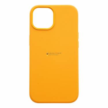 Dviced Leather case with magsafe for iPhone 15 Orange