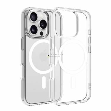 Dviced Magsafe iPhone 16 Pro clear case White