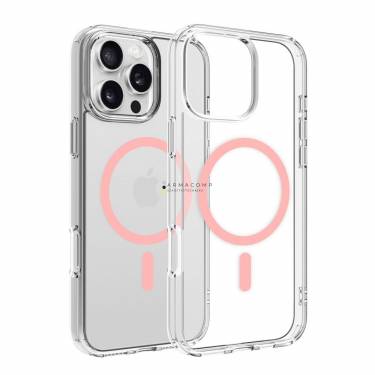 Dviced Magsafe iPhone 16 Pro Max case Pink Clear