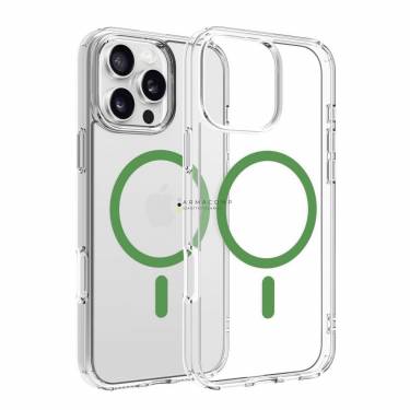 Dviced Magsafe iPhone 16 Pro Max clear case Green