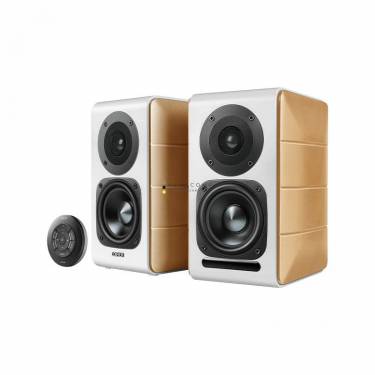 Edifier S880DB Hi-Res AUDIO Certified Bookshelf Speakers White/Brown