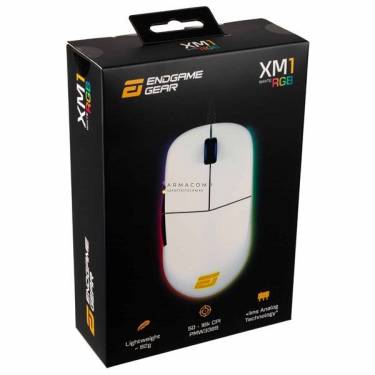 EndGame Gear XM1 RGB Gaming Mouse White