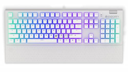 Endorfy Omnis Pudding Blue Switch Mechanical Keyboard Onyx White US