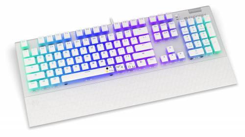 Endorfy Omnis Pudding Blue Switch Mechanical Keyboard Onyx White US