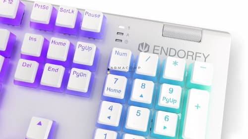 Endorfy Omnis Pudding Blue Switch Mechanical Keyboard Onyx White US