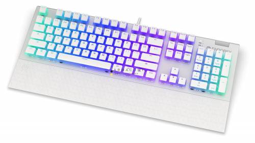 Endorfy Omnis Pudding Brown Switch Mechanical Keyboard Onyx White US